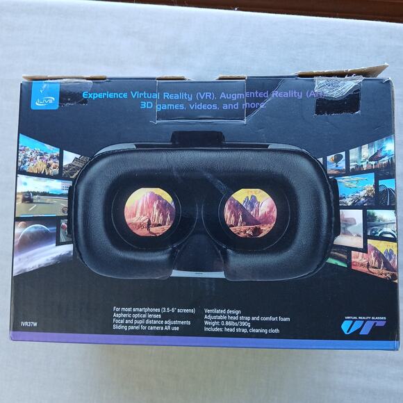 iLive Virtual Reality Glasses IVR37W for most smartphones 3.5"-6" screens - Picture 3 of 11